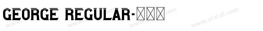 George Regular字体转换